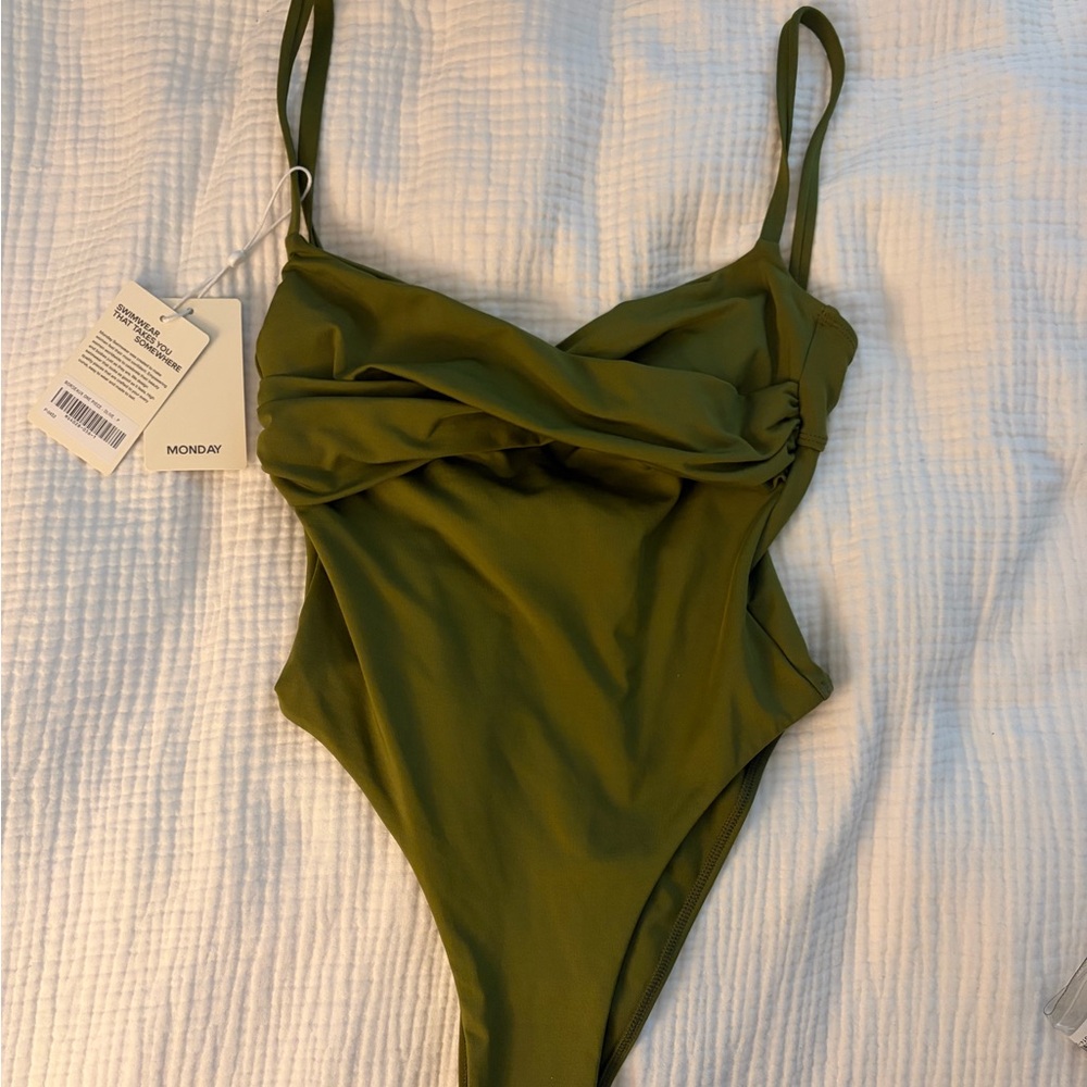 Monday Swimwear Olive One-Piece